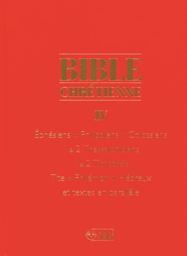 BIBLE CHRETIENNE IV, de DE DREUILLE | portada del libro