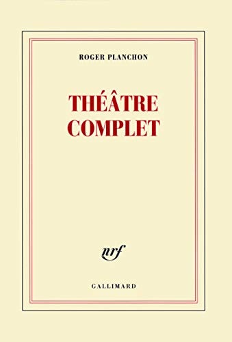 THEATRE COMPLET, de Planchon | portada del libro