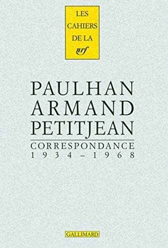 CORRESPONDANCE 1934-1968, de Paulhan | portada del libro