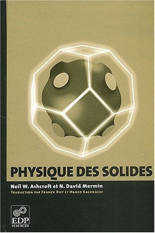 PHYSIQUE DES SOLIDES, de ASHCROFT NEIL W | portada del libro