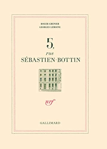 5 RUE SEBASTIEN-BOTTIN, de Roger Grenier | portada del libro