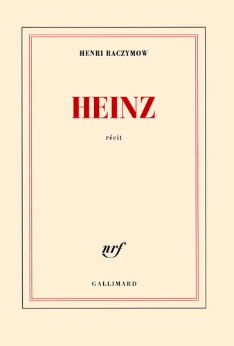 HEINZ, de Henri Raczymow | portada del libro