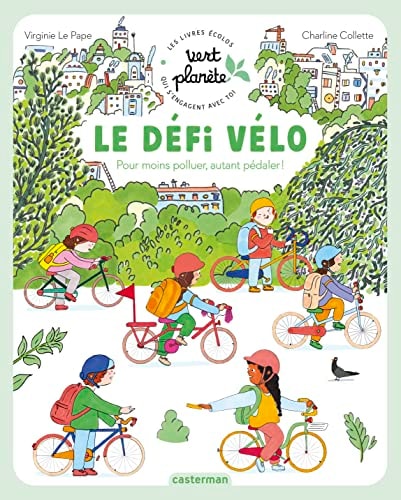VERT PLANETE -LE DEFI VELO, de Virginie Le Pape | portada del libro