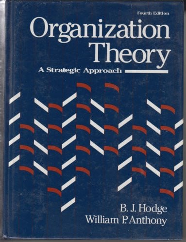 ORGANIZATION THEORY*****, de HODGE | portada del libro
