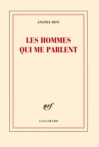 LES HOMMES QUI ME PARLENT, de ANANDA DEVI | portada del libro