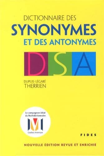 DICTIONNAIRE DES SYNONYMES ET ANTONYMES, de THERRIEN MICHEL | portada del libro