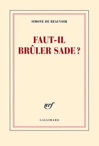 FAUT-IL BRULER SADE?, de Simone de Beauvoir | portada del libro