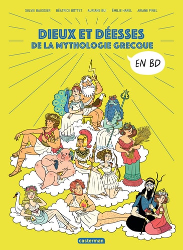 DIEUX ET DEESSES DE LA MYTHOLOGIE GRECQUE, de Sylvie Baussier | portada del libro