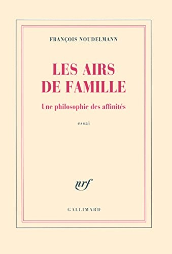 LES AIRS DE FAMILLE, de François Noudelmann | portada del libro