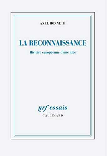 LA RECONNAISSANCE, de Axel Honneth | portada del libro