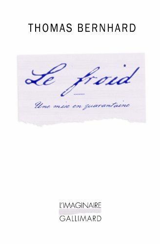 LE FROID, de Thomas Bernhard | portada del libro