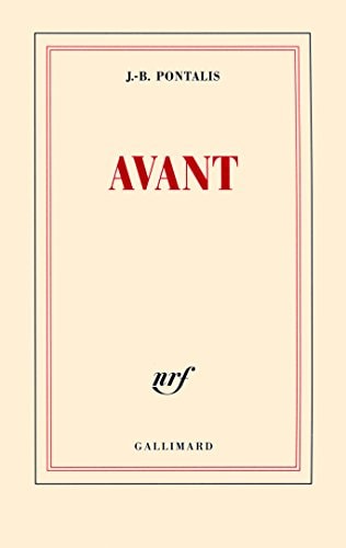 AVANT, de J.-B. Pontalis | portada del libro