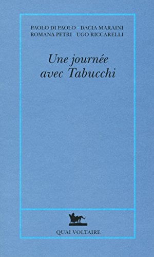 UNE JOURNEE AVEC TABUCCHI, de Paolo Di Paolo | portada del libro