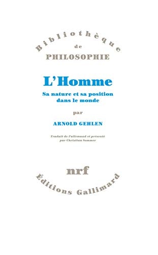 L'HOMME, de Arnold Gehlen | portada del libro
