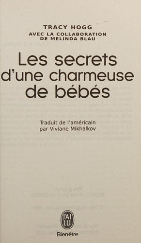 ES SECRETS D UNE CHARMEUSE DE, de Tracy Hogg | portada del libro
