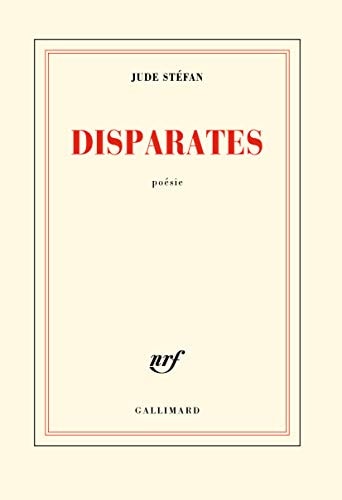 DISPARATES, de Jude Stéfan | portada del libro