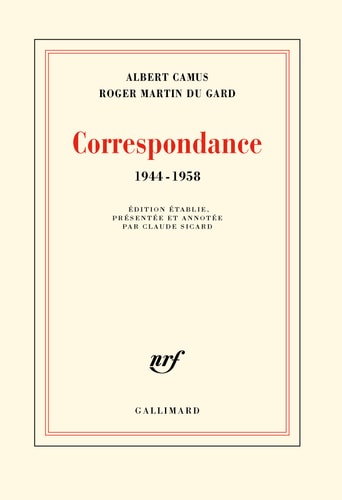 CORRESPONDANCE 1944-1958, de Albert Camus | portada del libro