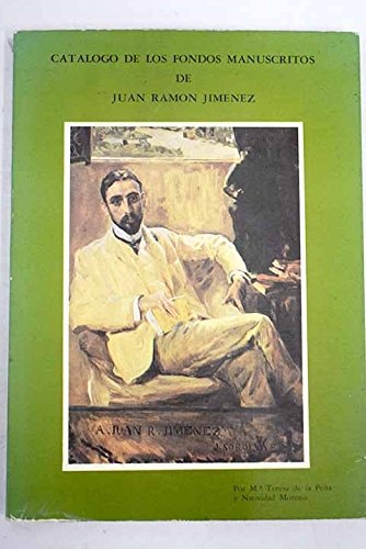 Catálogo de los fondos manuscritos de Juan Ramón Jiménez, de Peña Marazuela | portada del libro