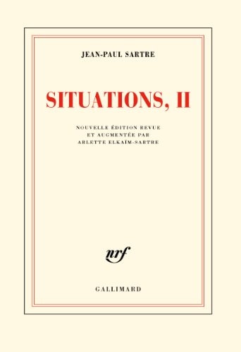 SITUATIONS T2, de Jean-Paul Sartre | portada del libro
