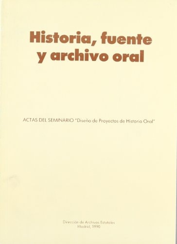 Historia, fuente y archivo oral, de María Carmen García-Nieto París | portada del libro