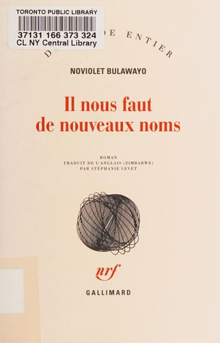 IL NOUS FAUT DE NOUVEAUX NOMS, de NoViolet Bulawayo | portada del libro