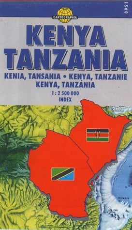 MAPA CARTOGRAFIA KENYA/TANZANIA, de SIN AUTOR | portada del libro