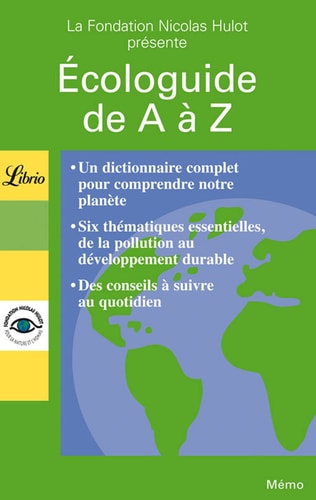 COLOGUIDE DE A A Z, de Fondation Nicolas Hulot pour la nature et l'homme | portada del libro