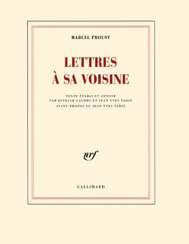 LETTRES A SA VOISINE, de Marcel Proust | portada del libro