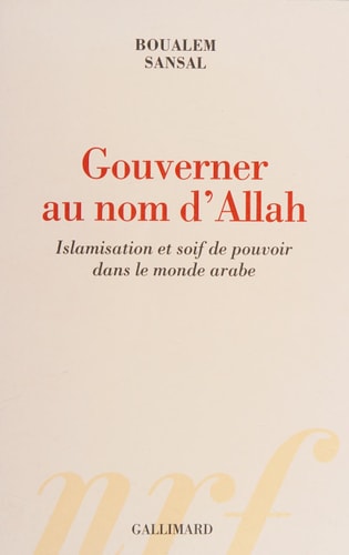 GOUVERNER AU NOM D'ALLAH, de Boualem Sansal | portada del libro