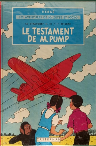 Le testament de M.Pump, de Hergé | portada del libro