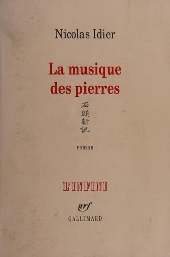 LA MUSIQUE DES PIERRES, de Nicolas Idier | portada del libro