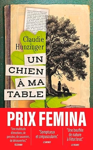 UN CHIEN A MA TABLE, de Claudie Hunzinger | portada del libro