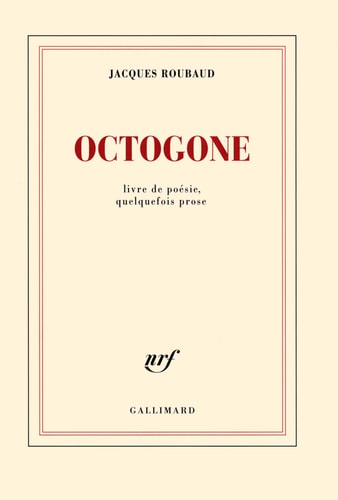 OCTOGONE, de Jacques Roubaud | portada del libro