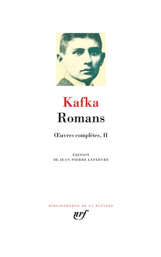 ROMANS, de Franz Kafka | portada del libro
