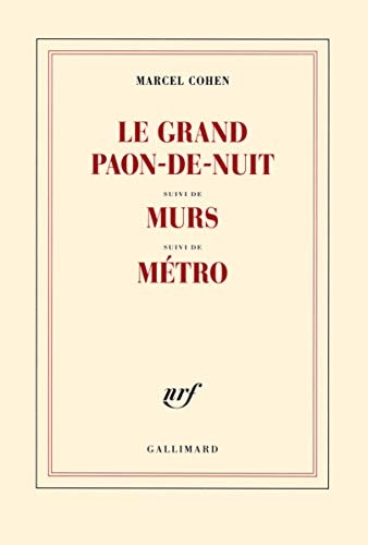 GRAND PAON DE NUIT / MURS, de Marcel Cohen | portada del libro