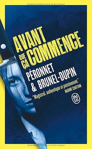 VANT QUE CA COMMENCE, de Marie-Laure Brunel-Dupin | portada del libro