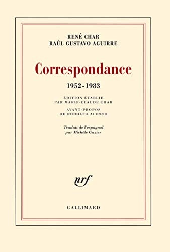 CORRESPONDANCE 1952-1983, de René Char | portada del libro