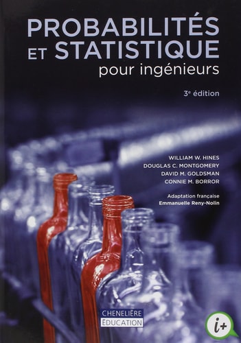 PROBABILITES ET STATISTIQUE POUR INGENIE, de William W. Hines | portada del libro