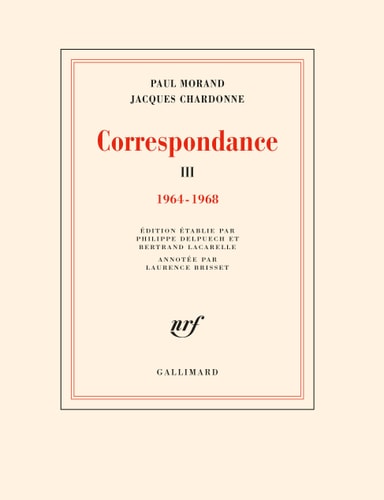 CORRESPONDANCE T3, de Paul Morand | portada del libro