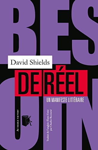 BESOIN DE REEL, de SHIELDS DAVID | portada del libro