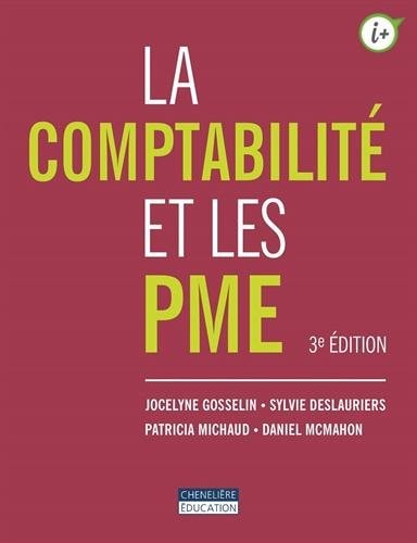 LA COMPTABILITE ET LES PME, de Jocelyne Gosselin | portada del libro