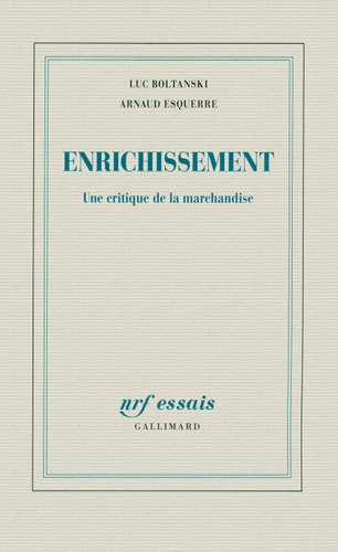 ENRICHISSEMENT, de Luc Boltanski | portada del libro