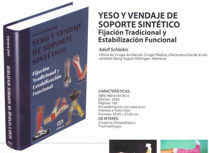 SCHLEIKIS YESO Y VENDAJE DE SOPORTE SINTETICO | portada del libro