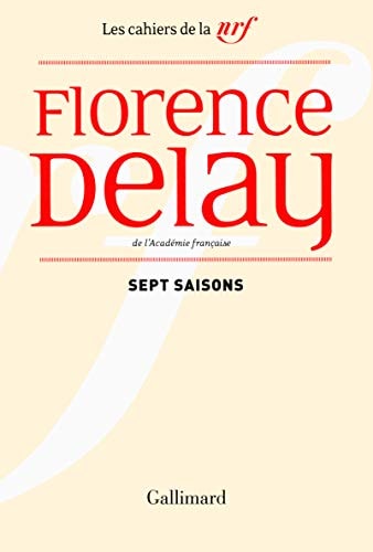 SEPT SAISONS, de Florence Delay | portada del libro
