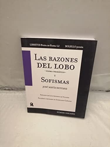 LAS RAZONES DEL LOBO Y SOFISMAS, de HERRANZ CONTRERAS | portada del libro