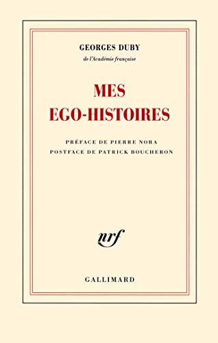 MES EGO-HISTOIRES, de Georges Duby | portada del libro