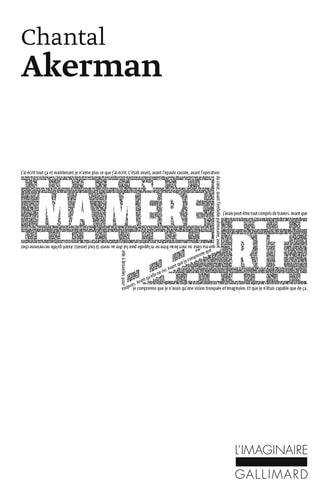 MA MERE RIT, de Chantal Akerman | portada del libro