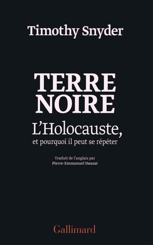 TERRE NOIRE, de Timothy Snyder | portada del libro