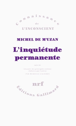 L'INQUIETUDE PERMANENTE, de Michel de M'Uzan | portada del libro