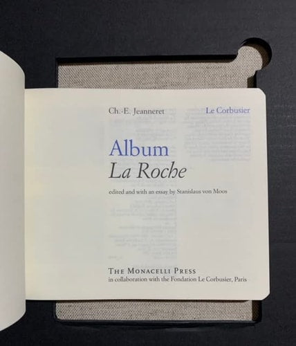 ALBUM LA ROCHE, de Le Corbusier | portada del libro
